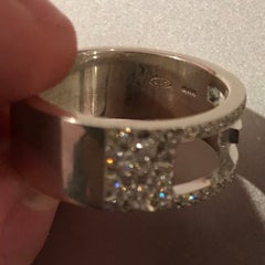 Custom Diamond Gucci G Ring Band