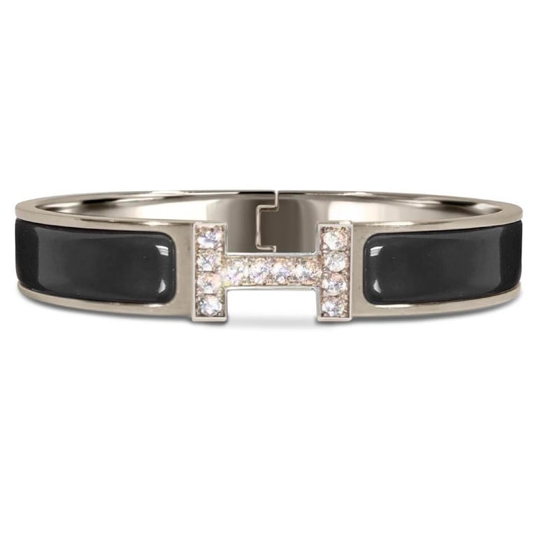 Bracelet Hermès Clic H Noir - Doré, Neuf Avec étiquettes Et Boîte