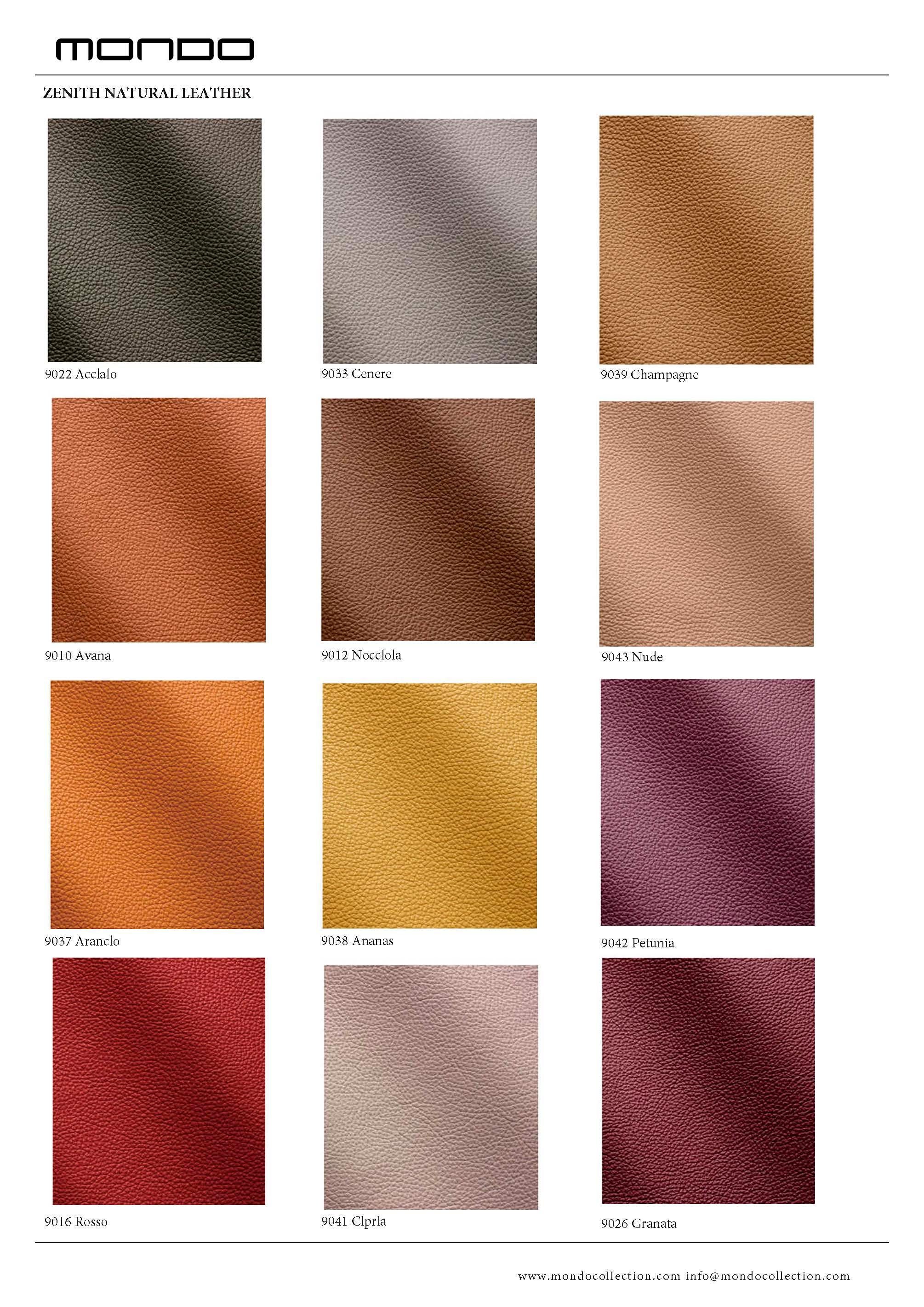 Sedia da pranzo personalizzata in pelle color taupe e struttura in Oak nero in vendita 4