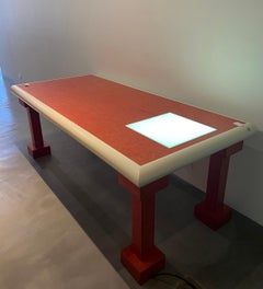 Custom Dining  Library Table with Illuminating Panel