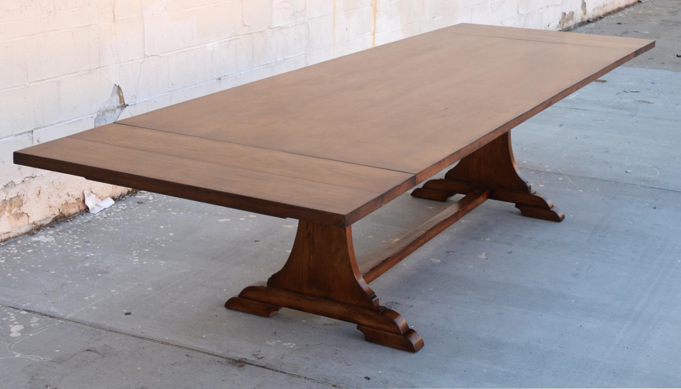 Carina Dining Table in Dry Aged Walnut with Extensions (custom) For Sale 9