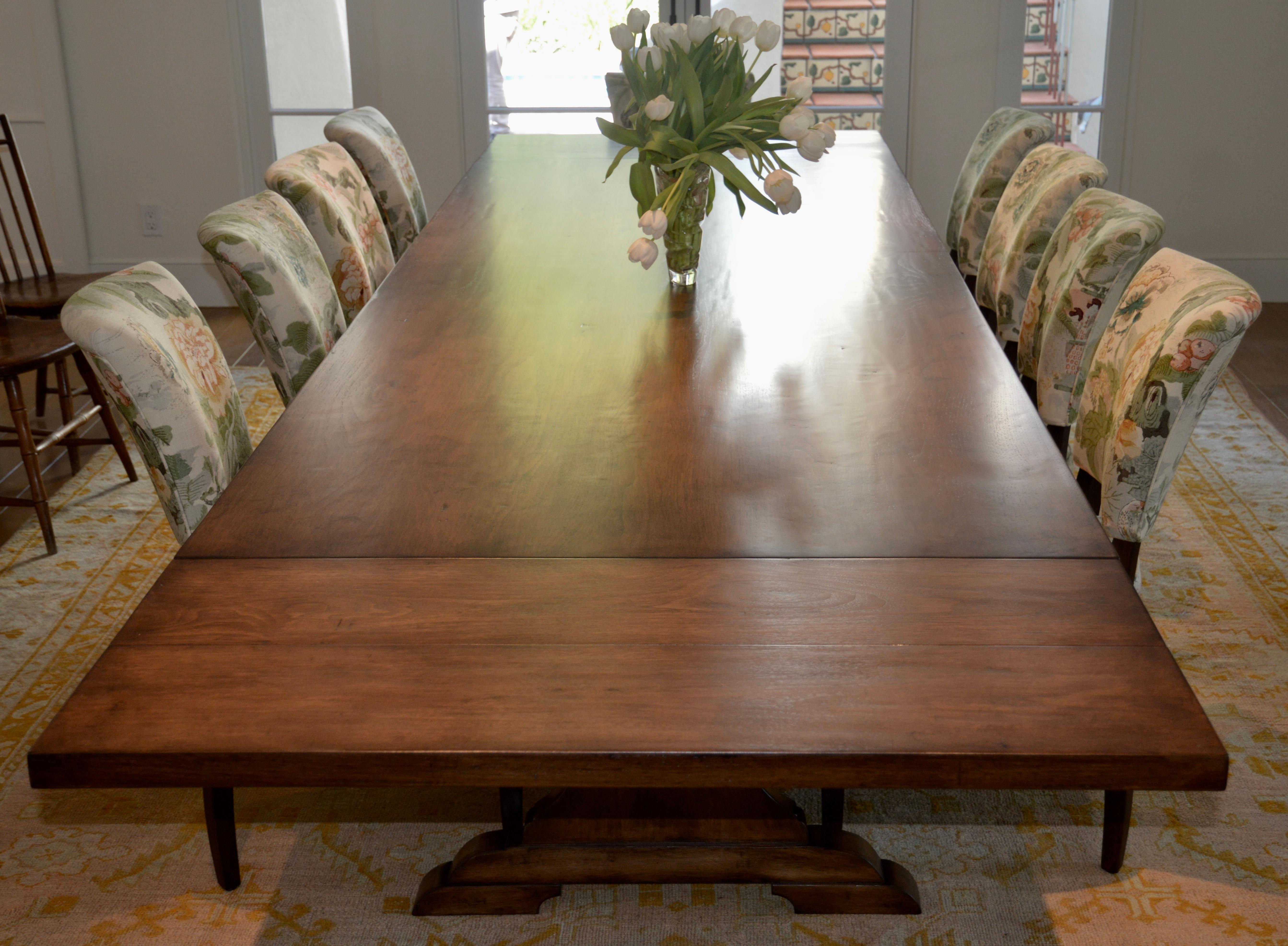 Carina Dining Table in Dry Aged Walnut with Extensions (custom) For Sale 13