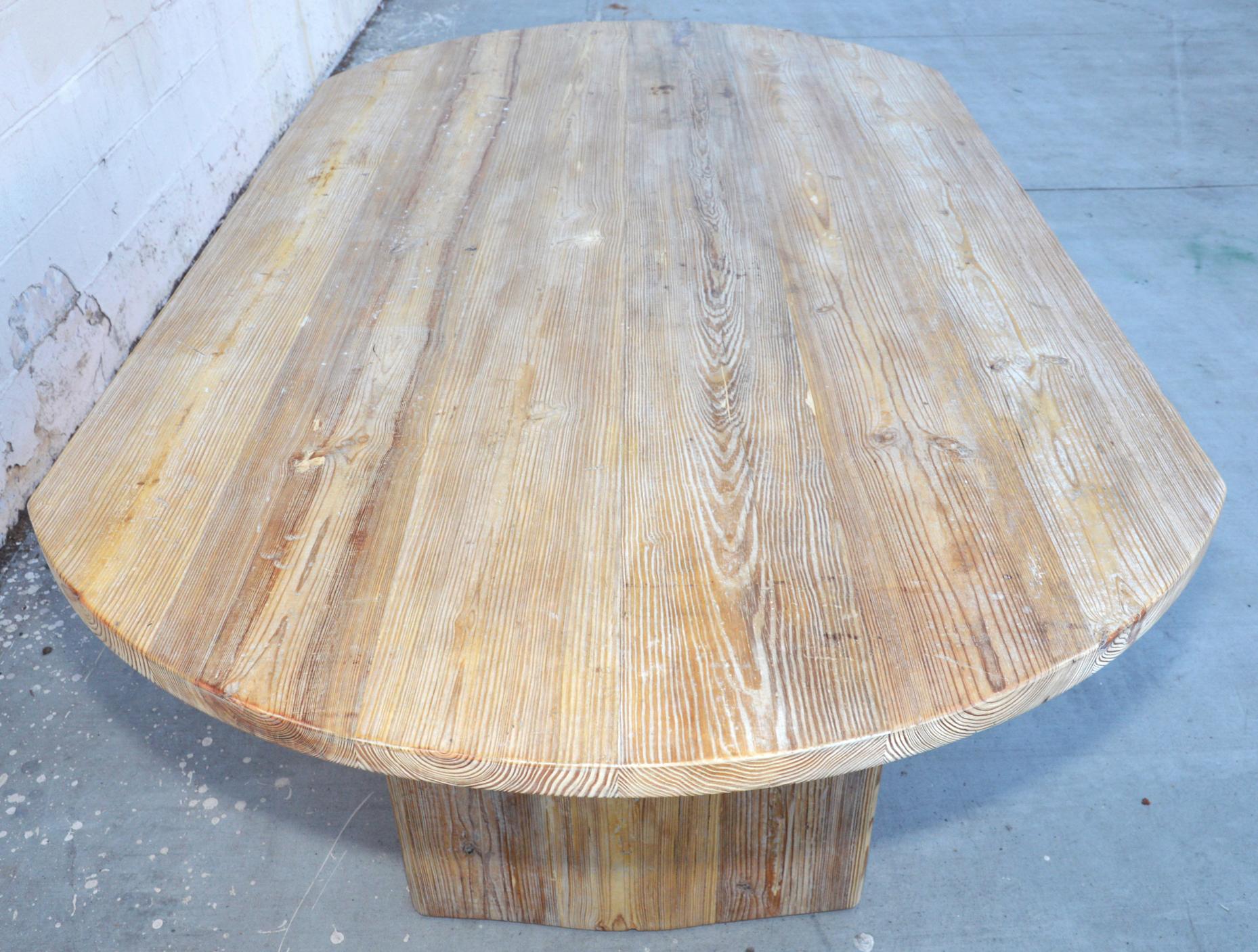 American Craftsman Barbro Dining Table Made from Reclaimed Pine (custom) For Sale