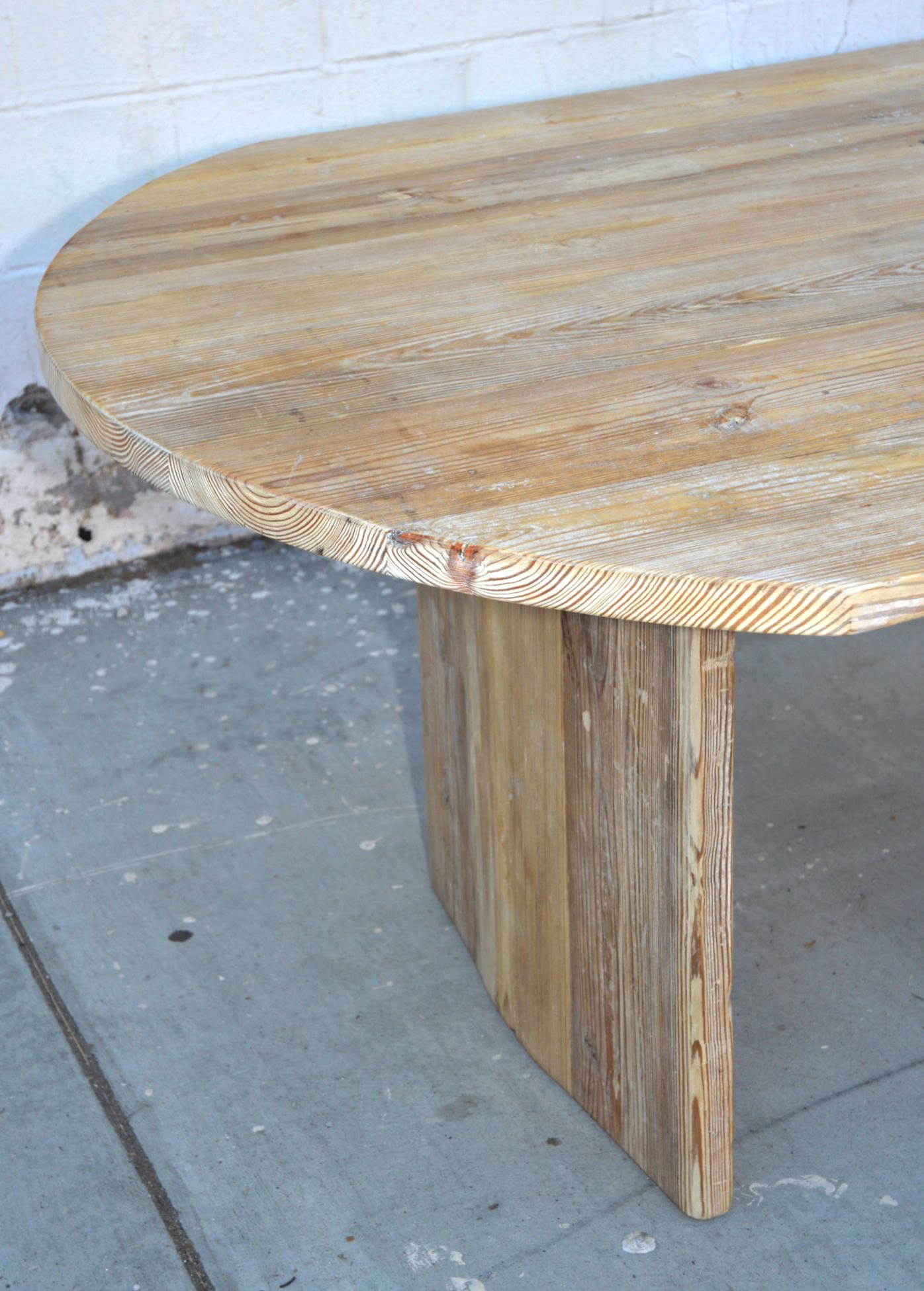 Hand-Crafted Barbro Dining Table Made from Reclaimed Pine (custom) For Sale