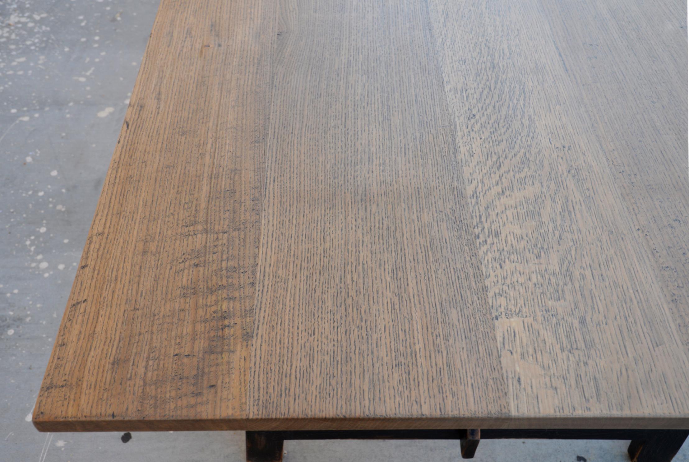 Contemporary Calla Dining Table Made from Rift Sawn Oak (Custom) For Sale