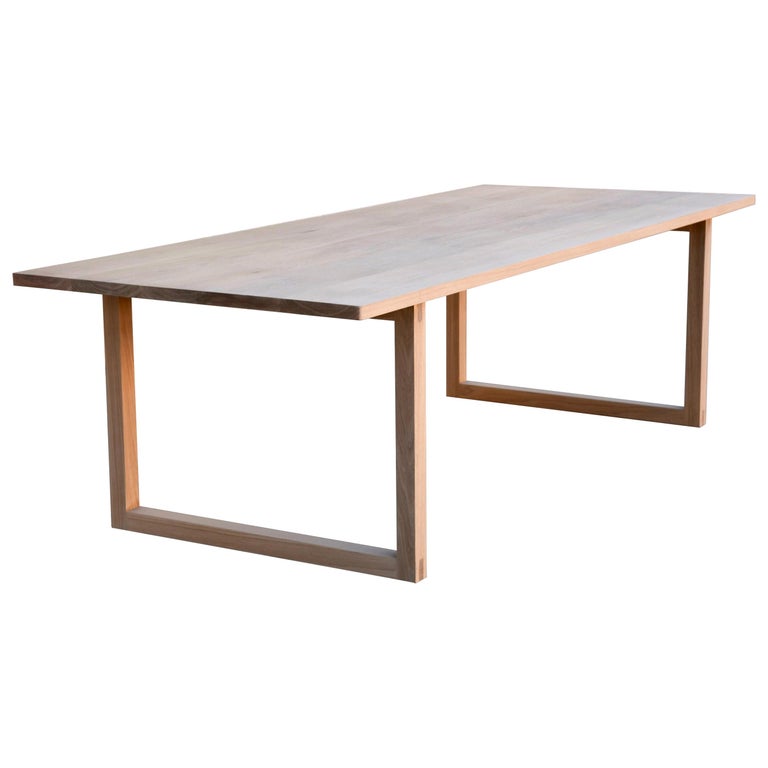 Custom Dining Table Made from White Oak For Sale at 1stDibs