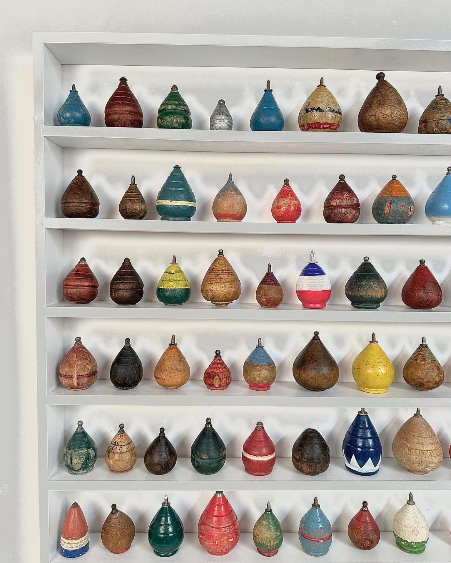 Custom Display Antique Spinning Top Collection 1
