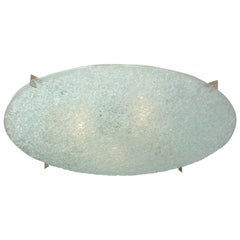 Dome Glass Flush Mount Light Fixture