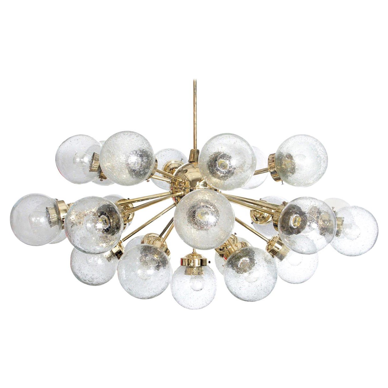 Lampadario personalizzato Doria a venticinque globi Sputnik