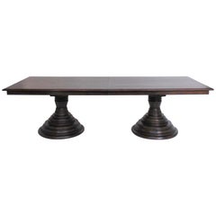 Custom Double Pedestal Dining Table