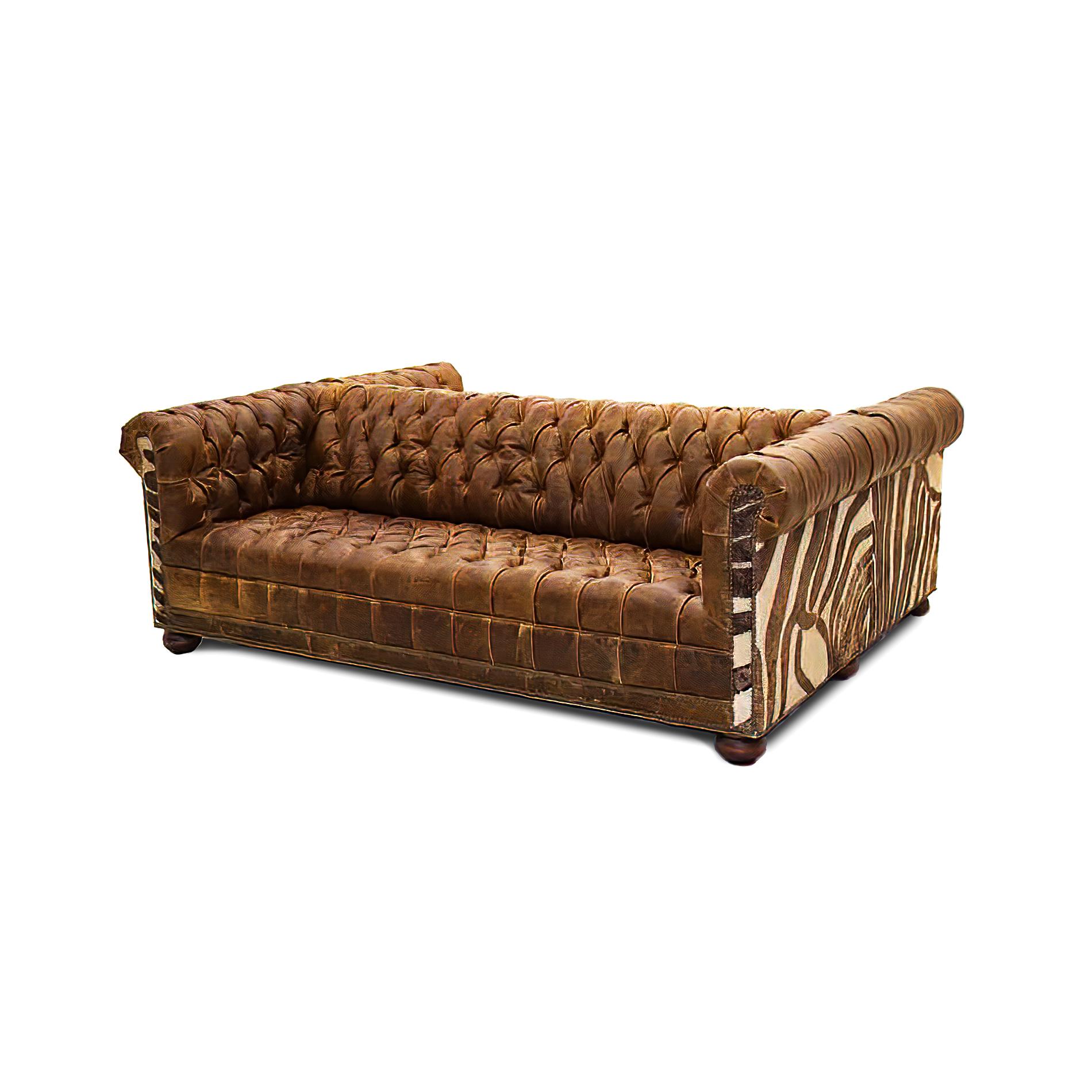 Custom Double Sided Chesterfield Sofa For Sale 1