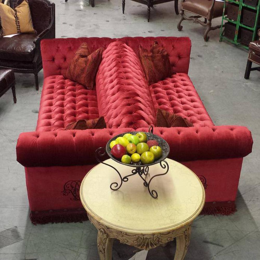 Custom Double Sided Chesterfield Sofa For Sale 8