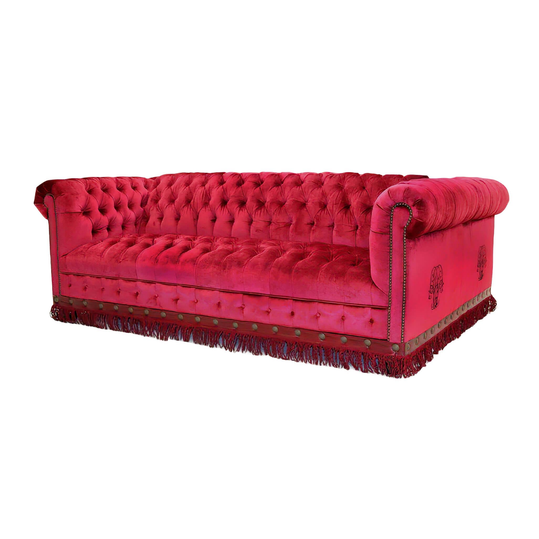double chesterfield sofa
