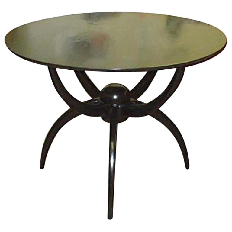 Custom Ebonized "Spider Table" For Sale