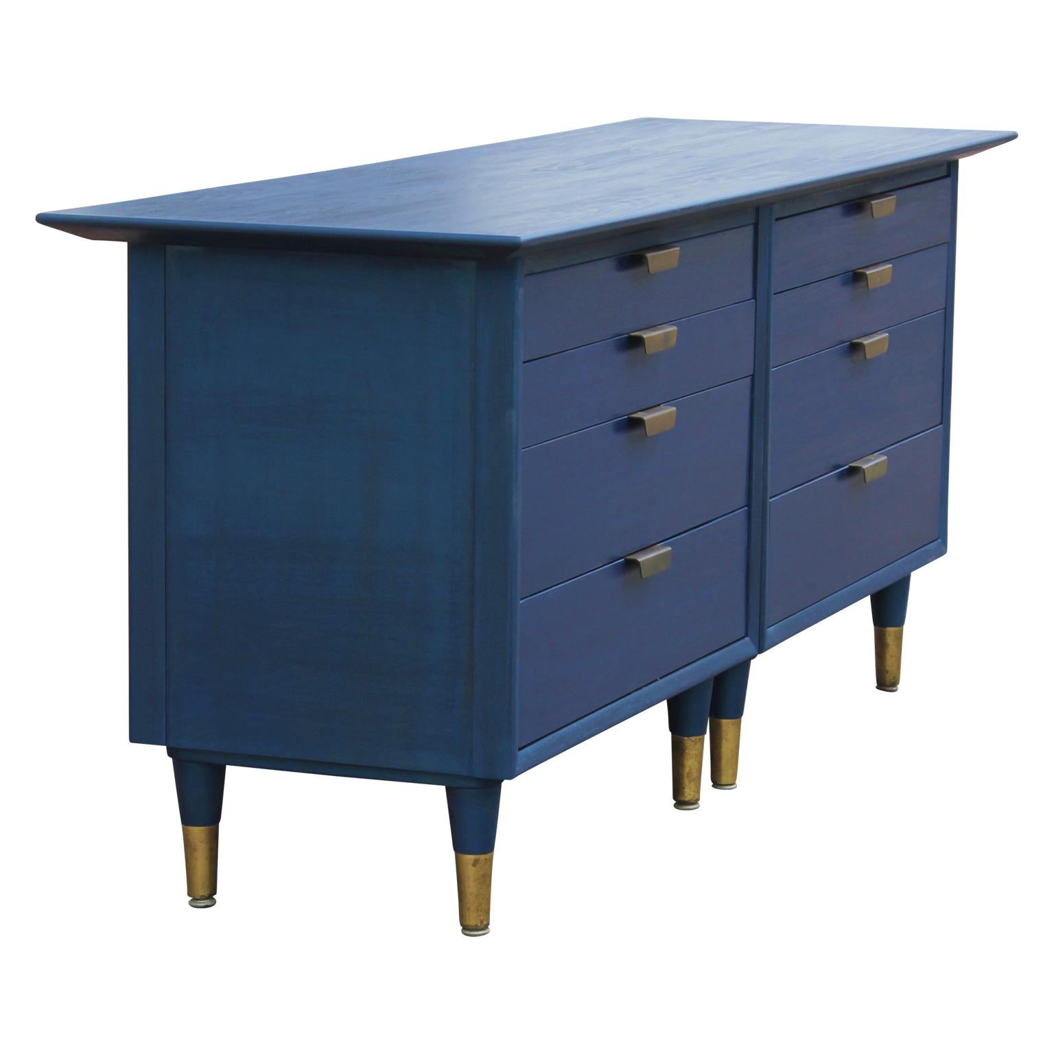 modern blue dresser