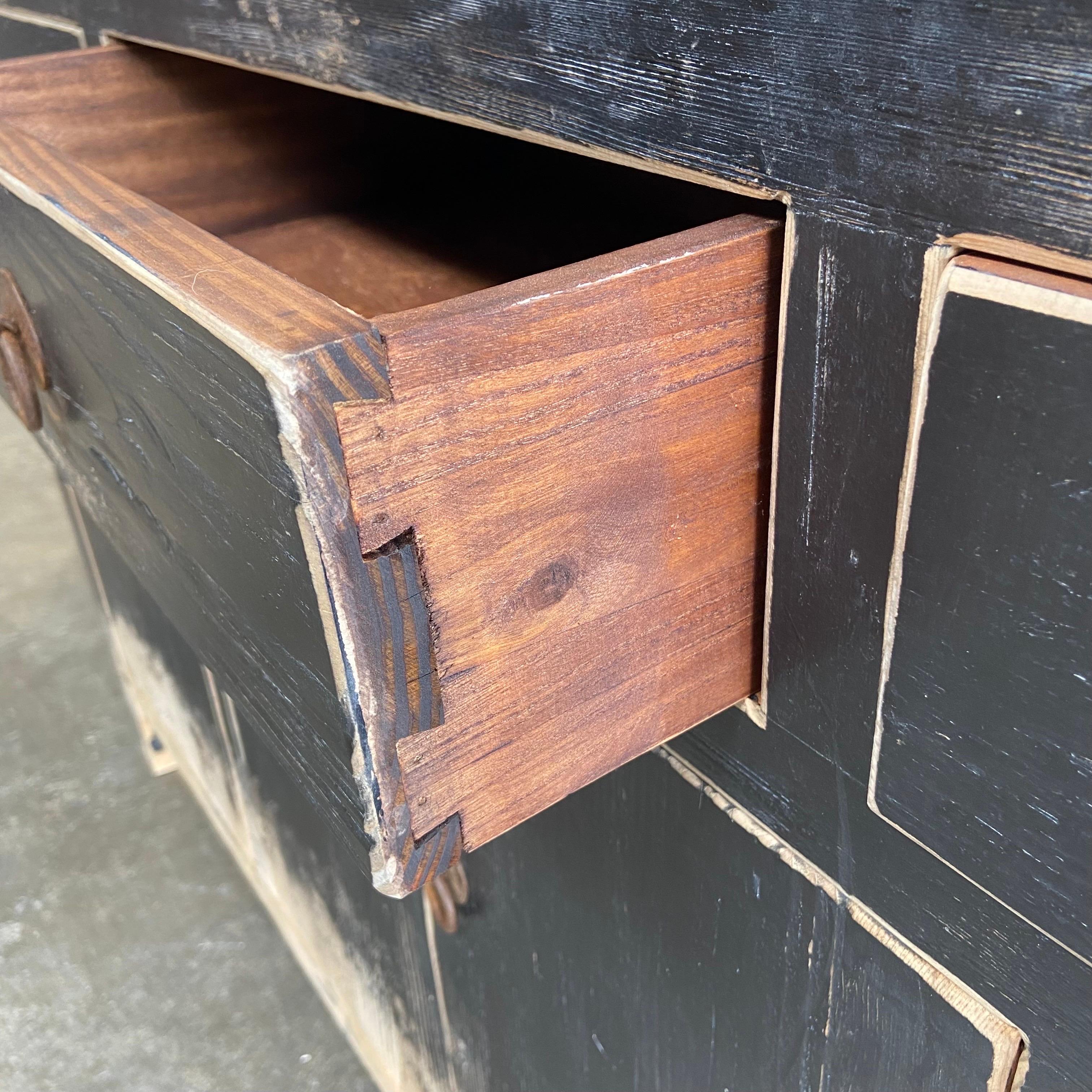 elm wood cabinet