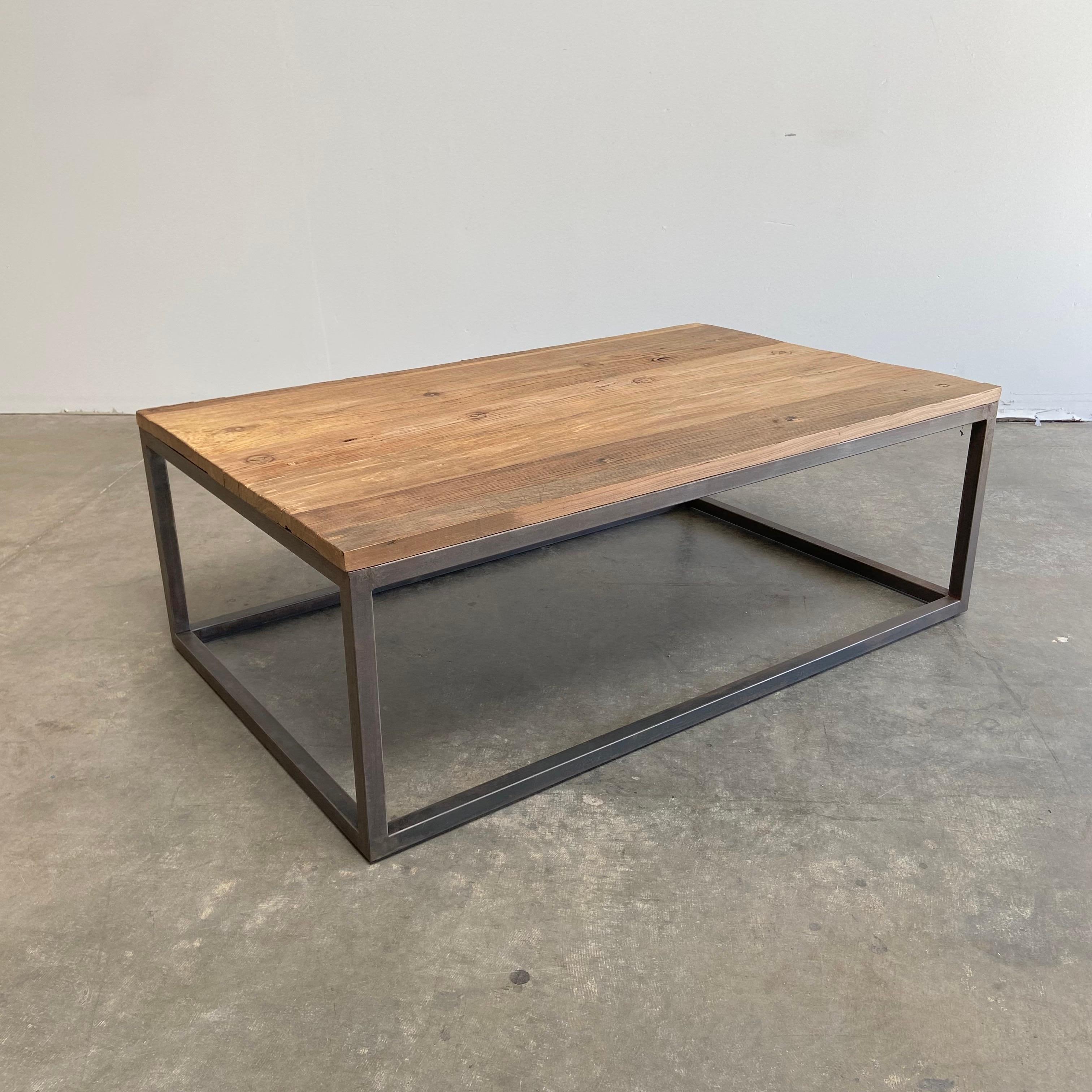 iron wood coffee table