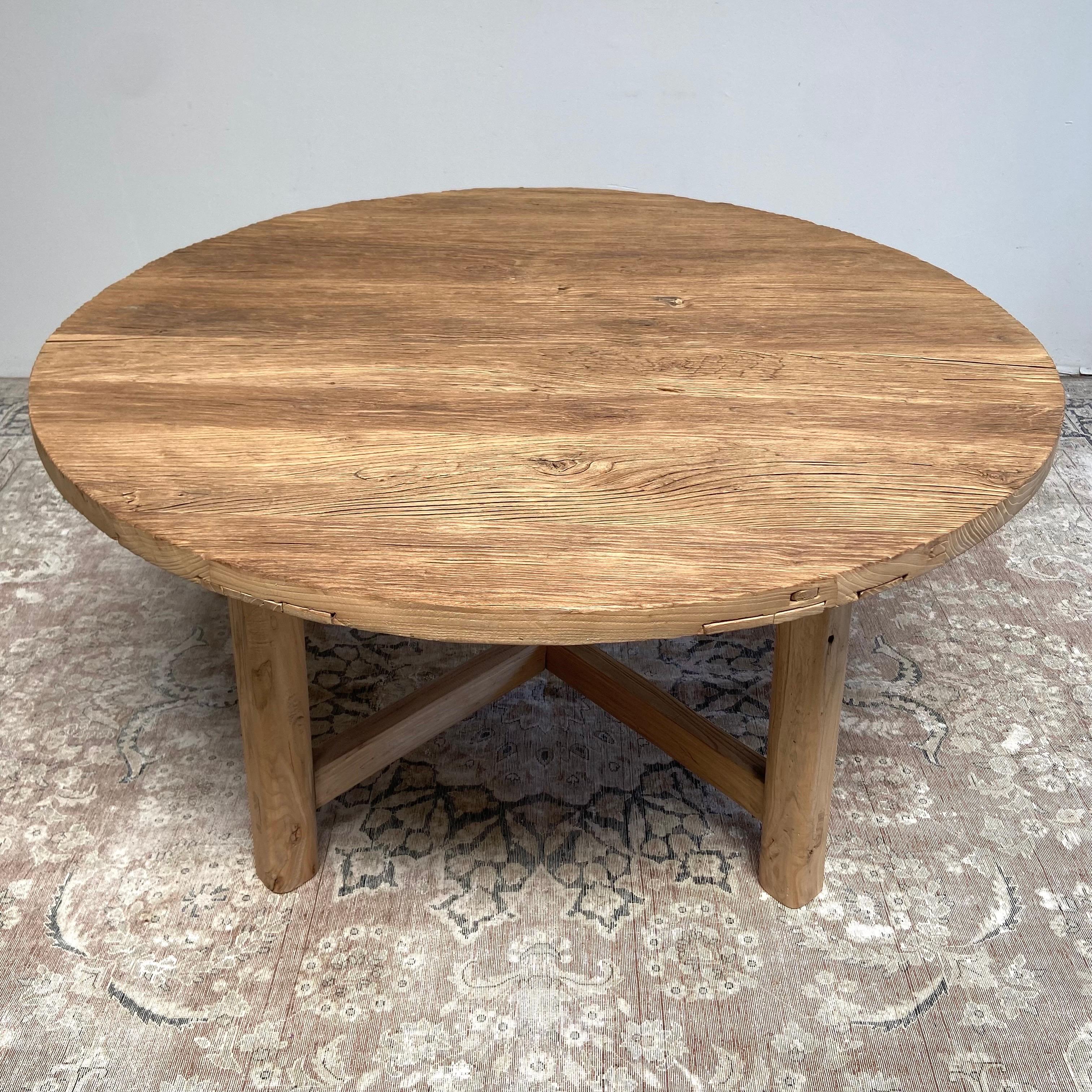 Custom Elm Wood Dining Table  6