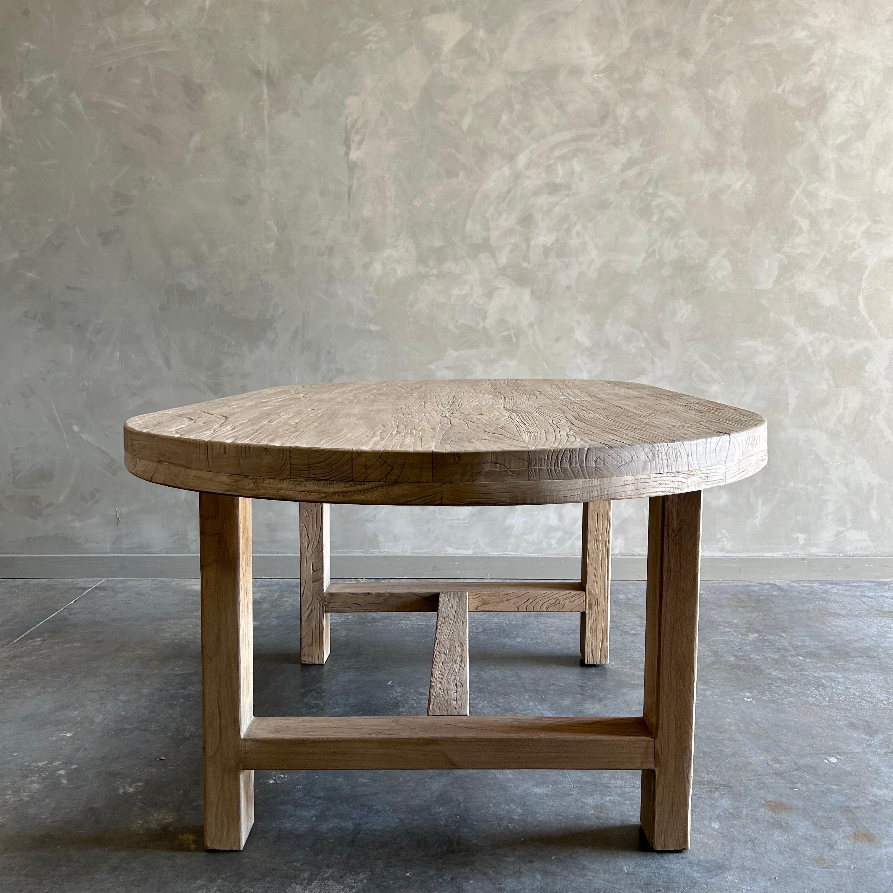 XXIe siècle et contemporain Table de salle à manger ovale en Wood Wood Harvest sur mesure  en vente
