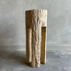 Custom Elm Wood Stump Side Table or Drink Table