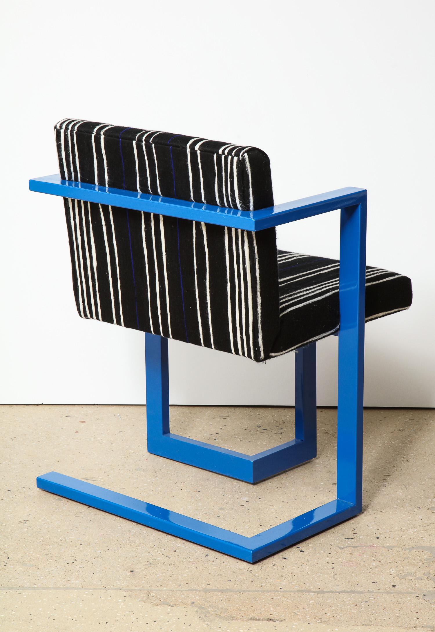 Custom Enameled Steel Chair For Sale 2