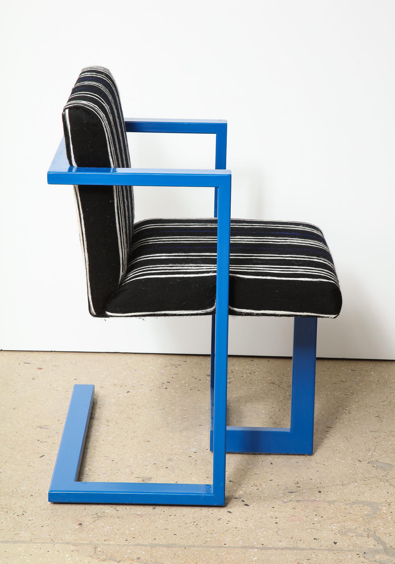 Custom Enameled Steel Chair For Sale 3