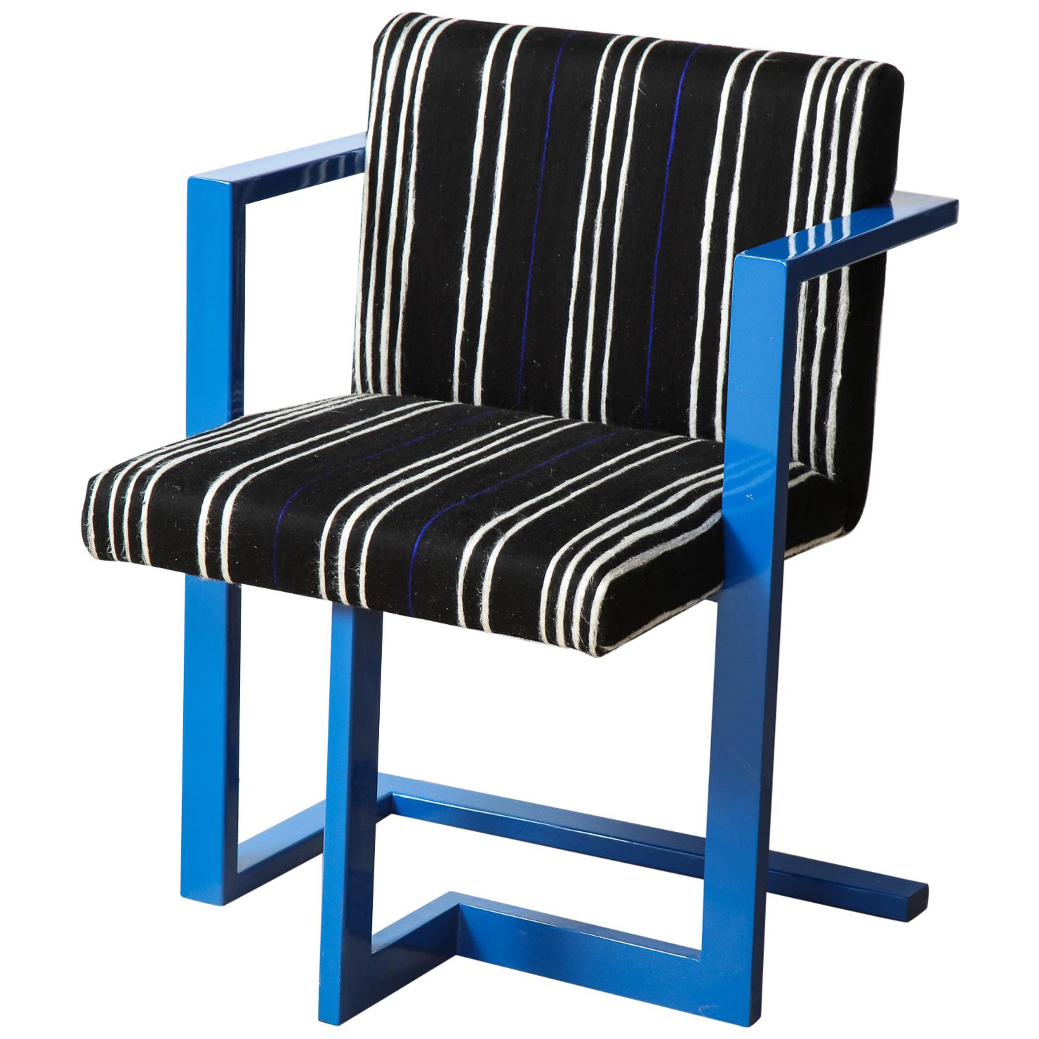Custom Enameled Steel Chair For Sale