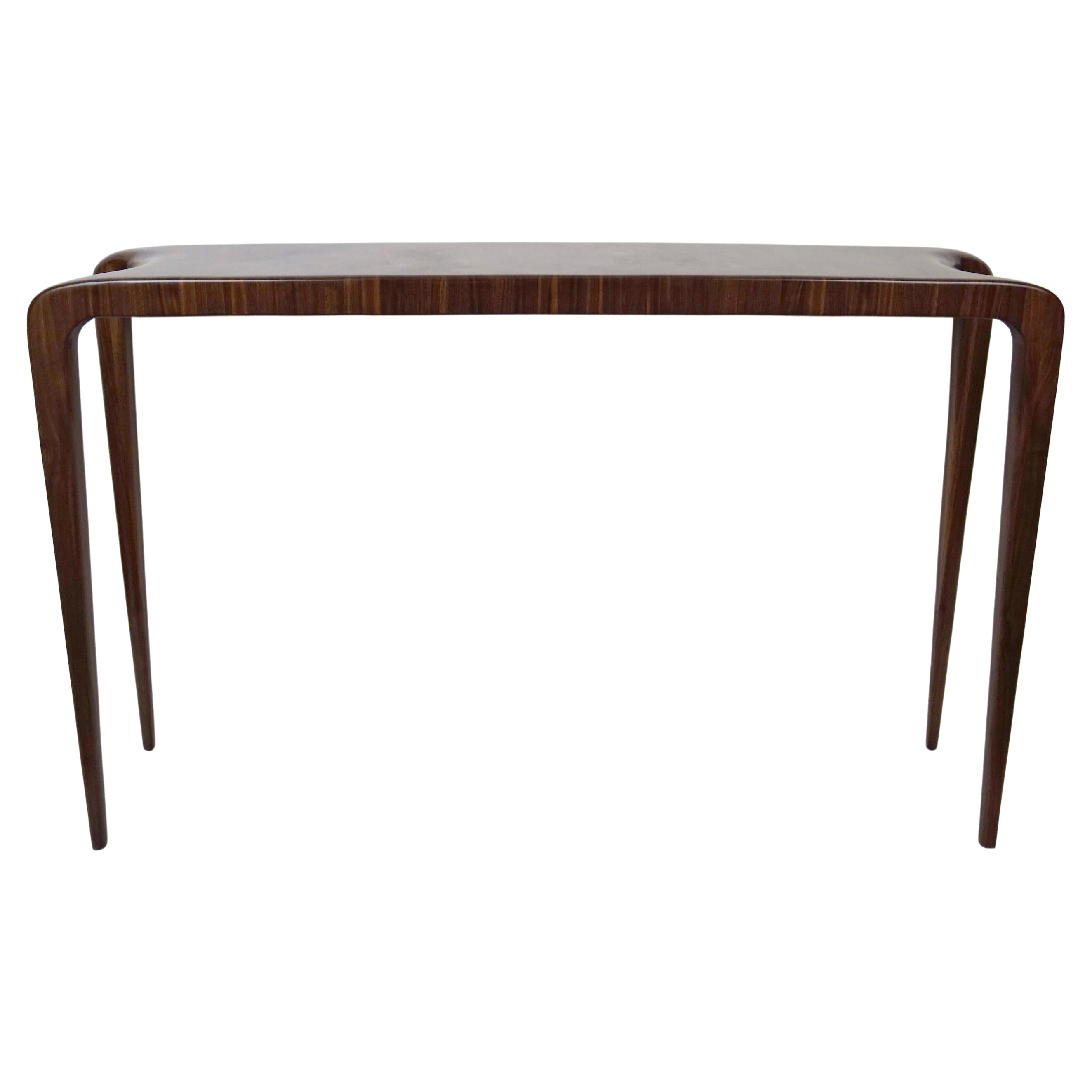Console Endgrain personnalisée en noyer en vente