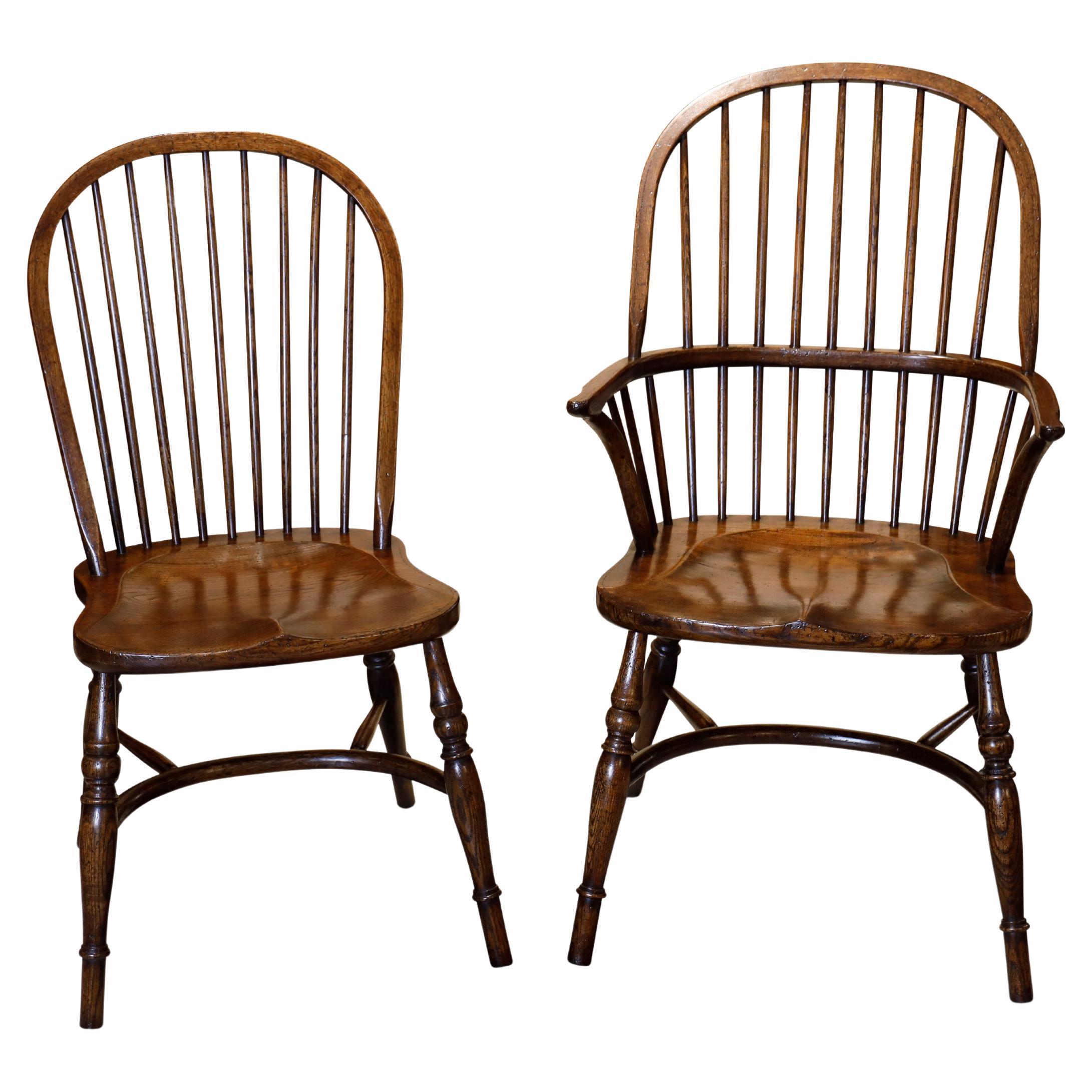Custom English Windsor Stickback Chairs