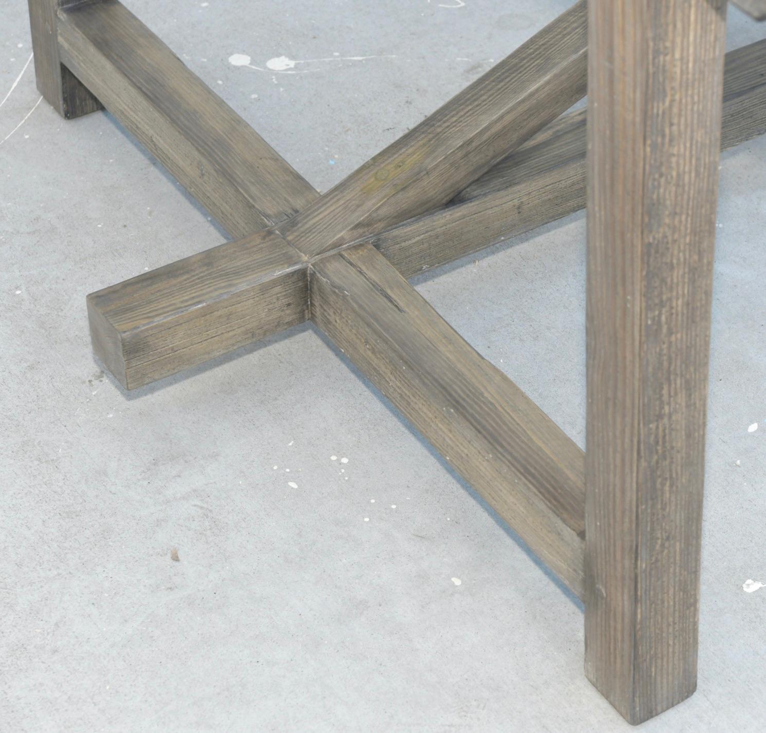 Iris Dining Table in Reclaimed Pine, Built to Order by Petersen Antiques  For Sale 3
