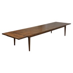 Custom Expandable Inga Harvest Table in Rustic Oak