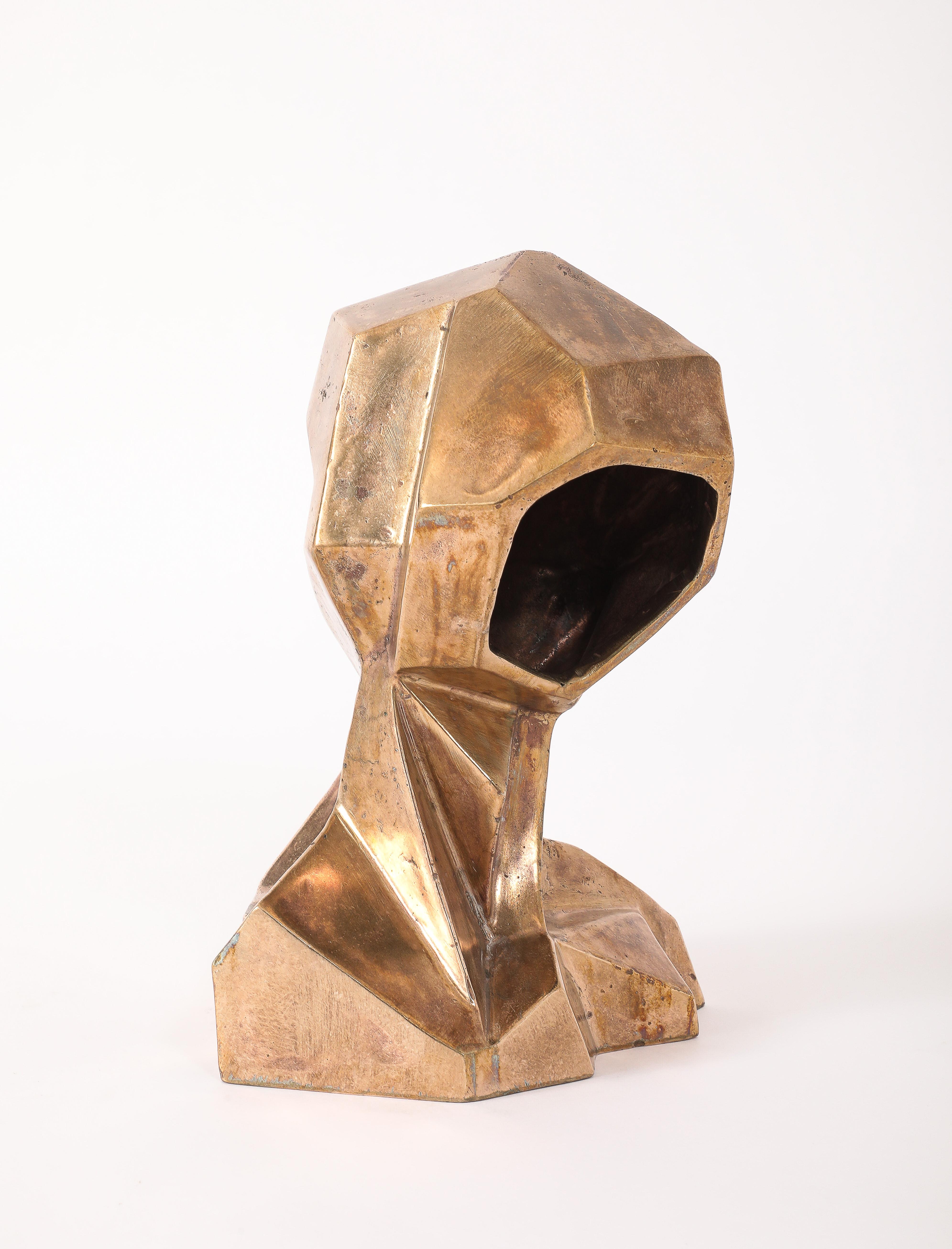 Lámpara de bronce facetado a medida, EE.UU. 2025 Siglo XXI y contemporáneo en venta