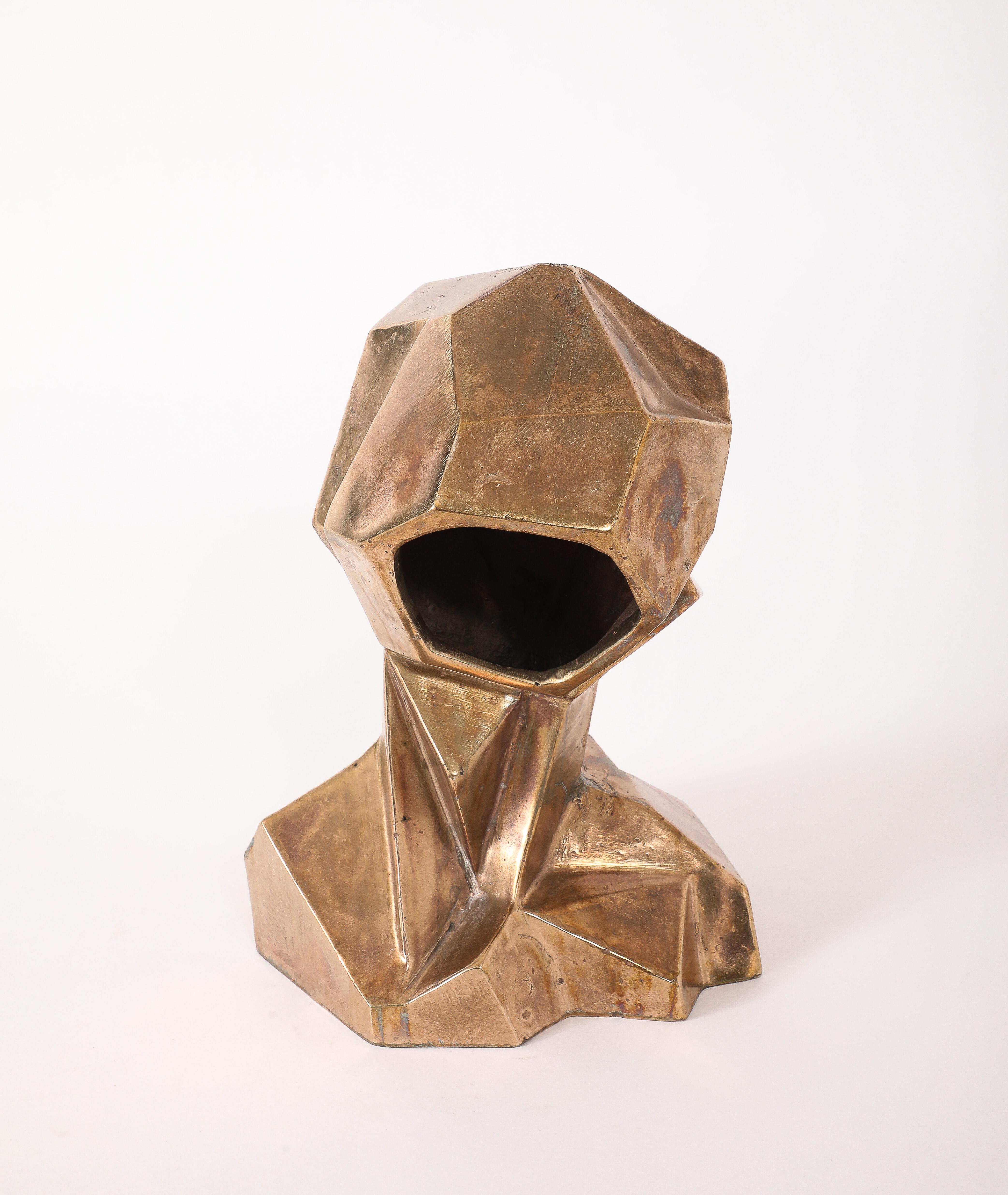 Lámpara de bronce facetado a medida, EE.UU. 2025 en venta 1