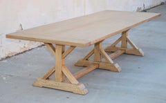 Elsa Farm Table in White Oak, Built to Order by Petersen Antiques