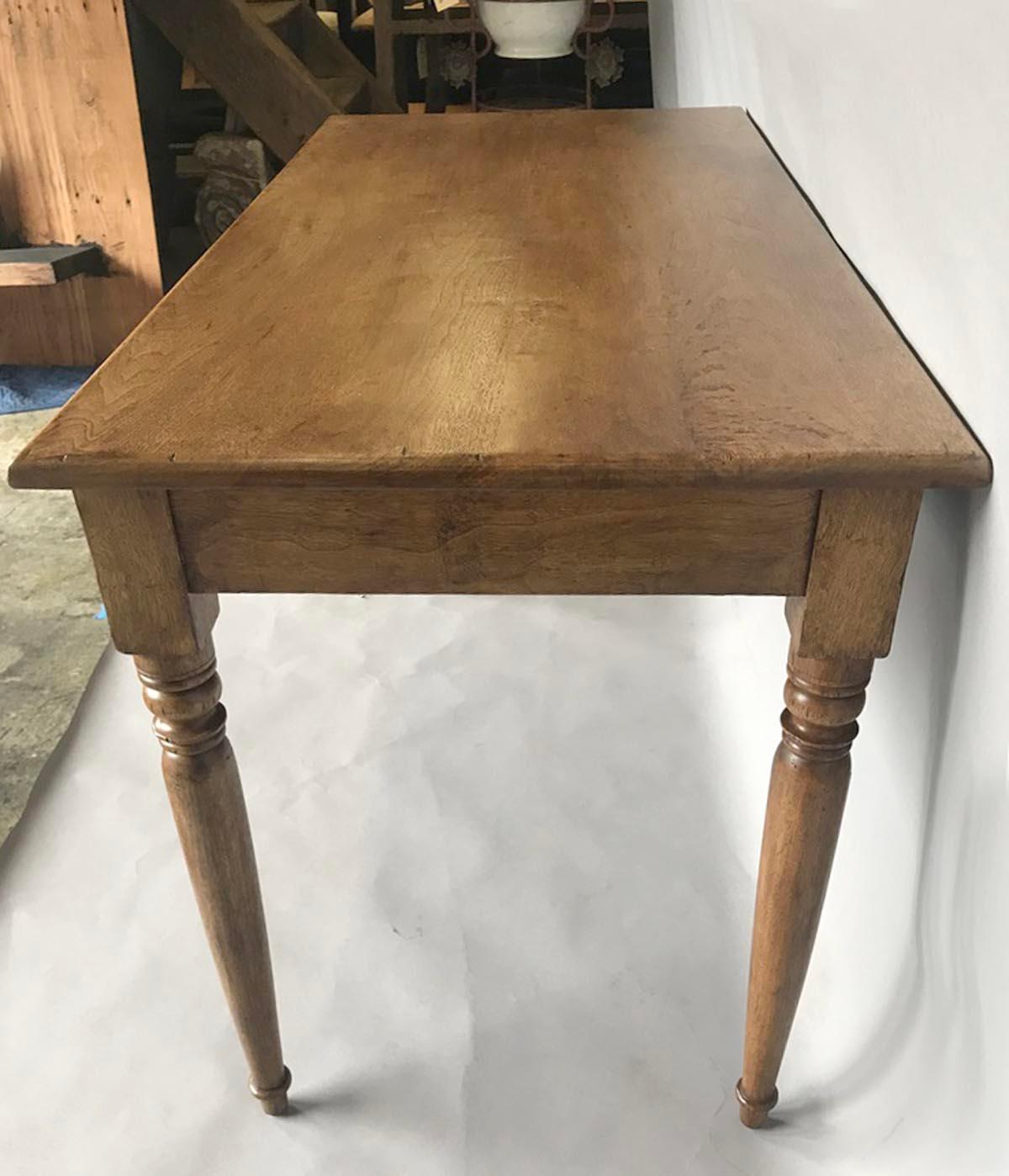 Custom Farmhouse Style Writing Desk with Pencil Drawer by Dos Gallos Studio In New Condition For Sale In Los Angeles, CA