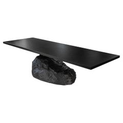 Used Organic Design Rock Boulder Shape Dining Table 