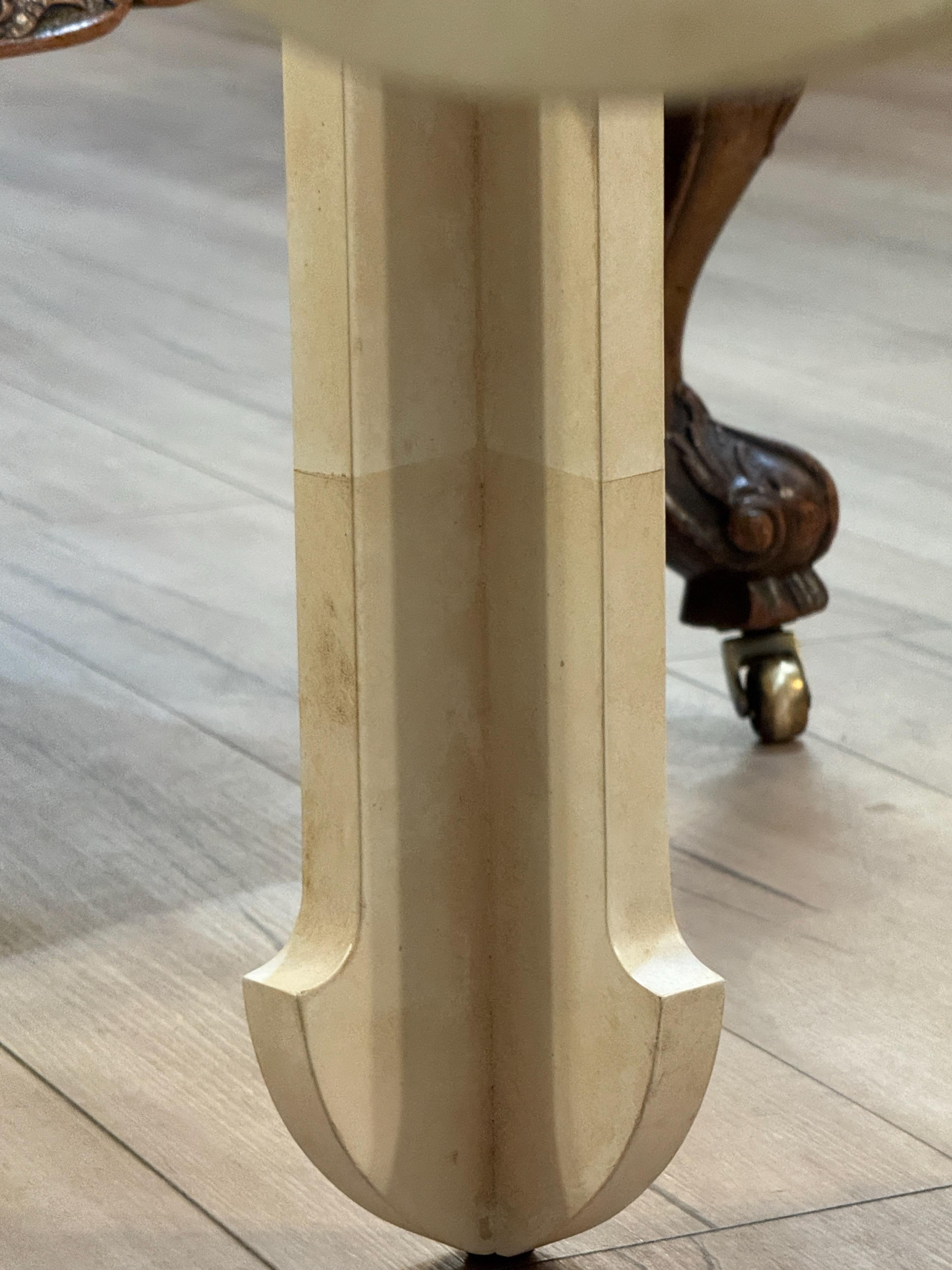 Custom Faux Parchment Cocktail Table For Sale 6