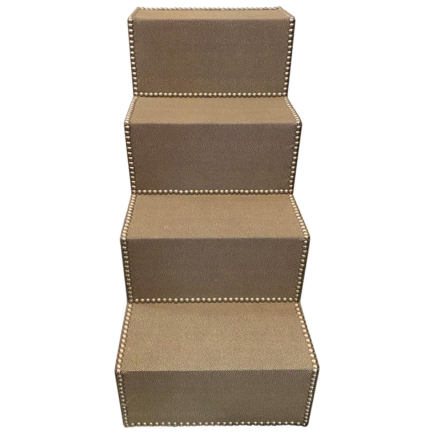 Custom Faux Shagreen Steps For Sale