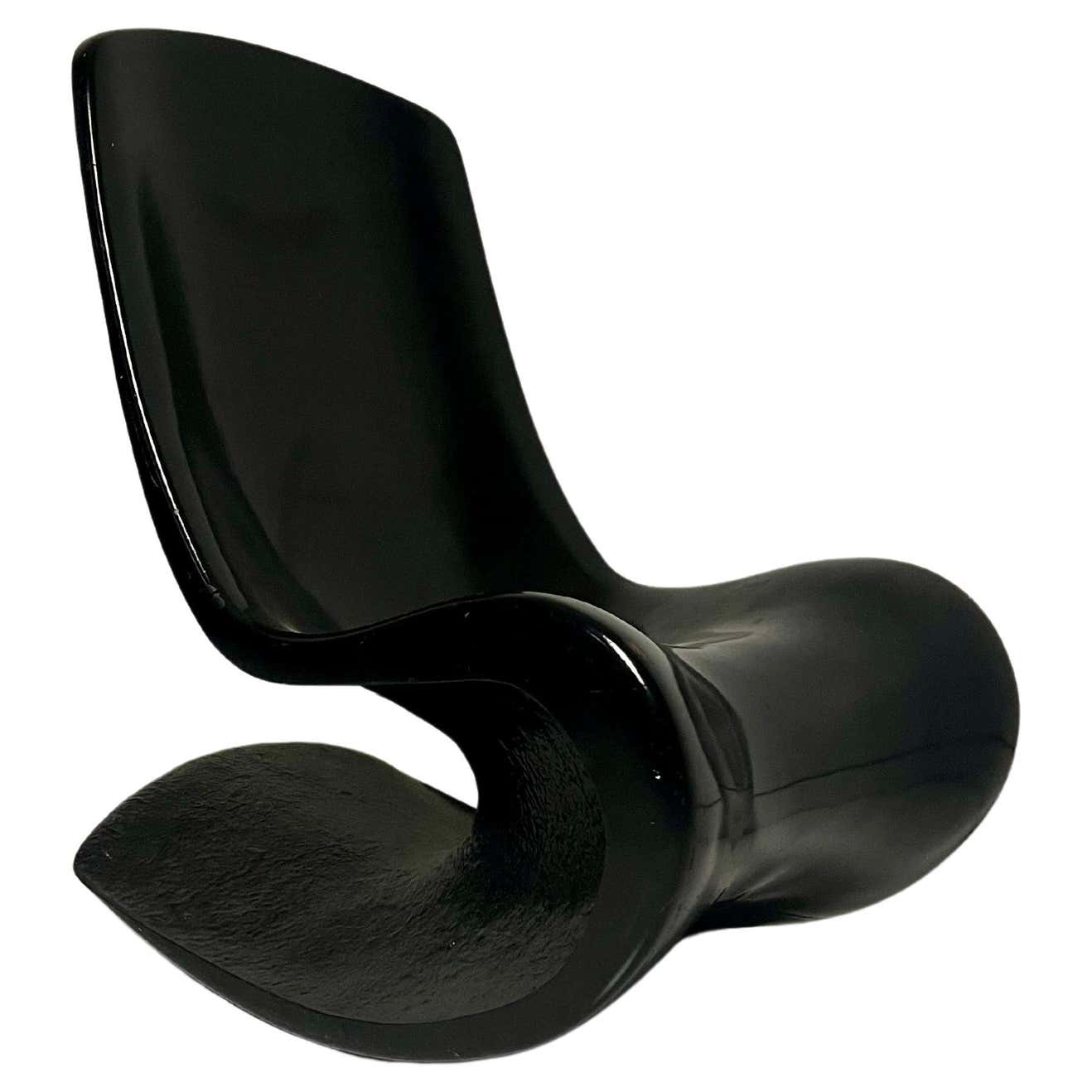 Custom Fiberglass Rocking Chair at 1stDibs
