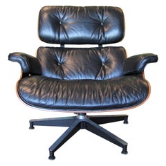 Custom Finished Black Stain Herman Miller Eames Lounge Chair 670
