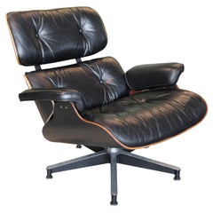 Custom Finished Black Stain Herman Miller Eames Lounge Chair 670