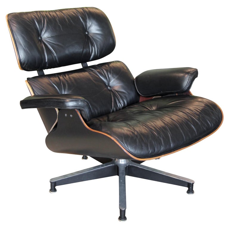 Custom Finished Black Stain Herman Miller Eames Lounge Chair 670 at 1stDibs