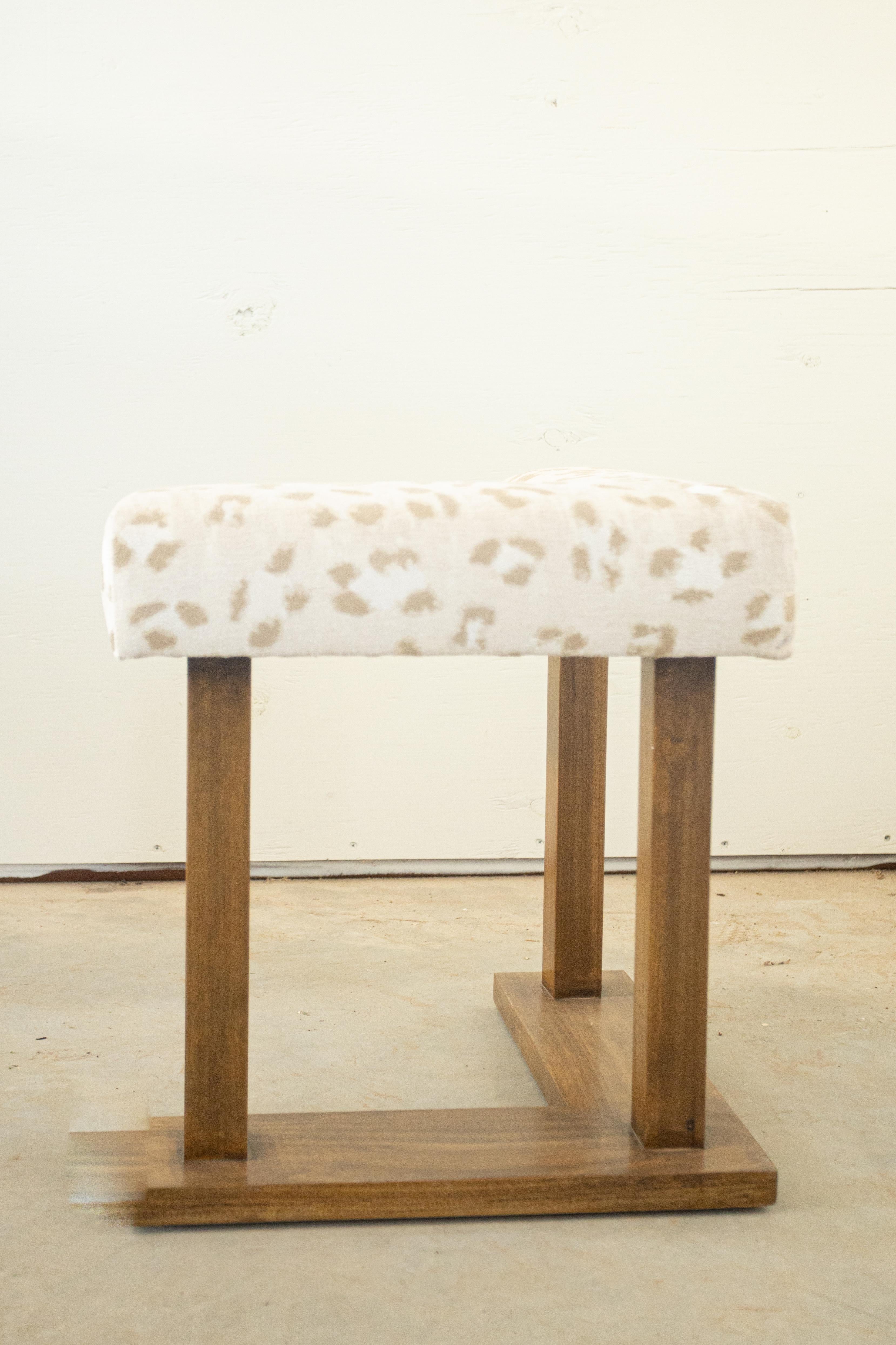 Georgian Custom Fire Surround / Fire Fender Upholstered in Scalamandré