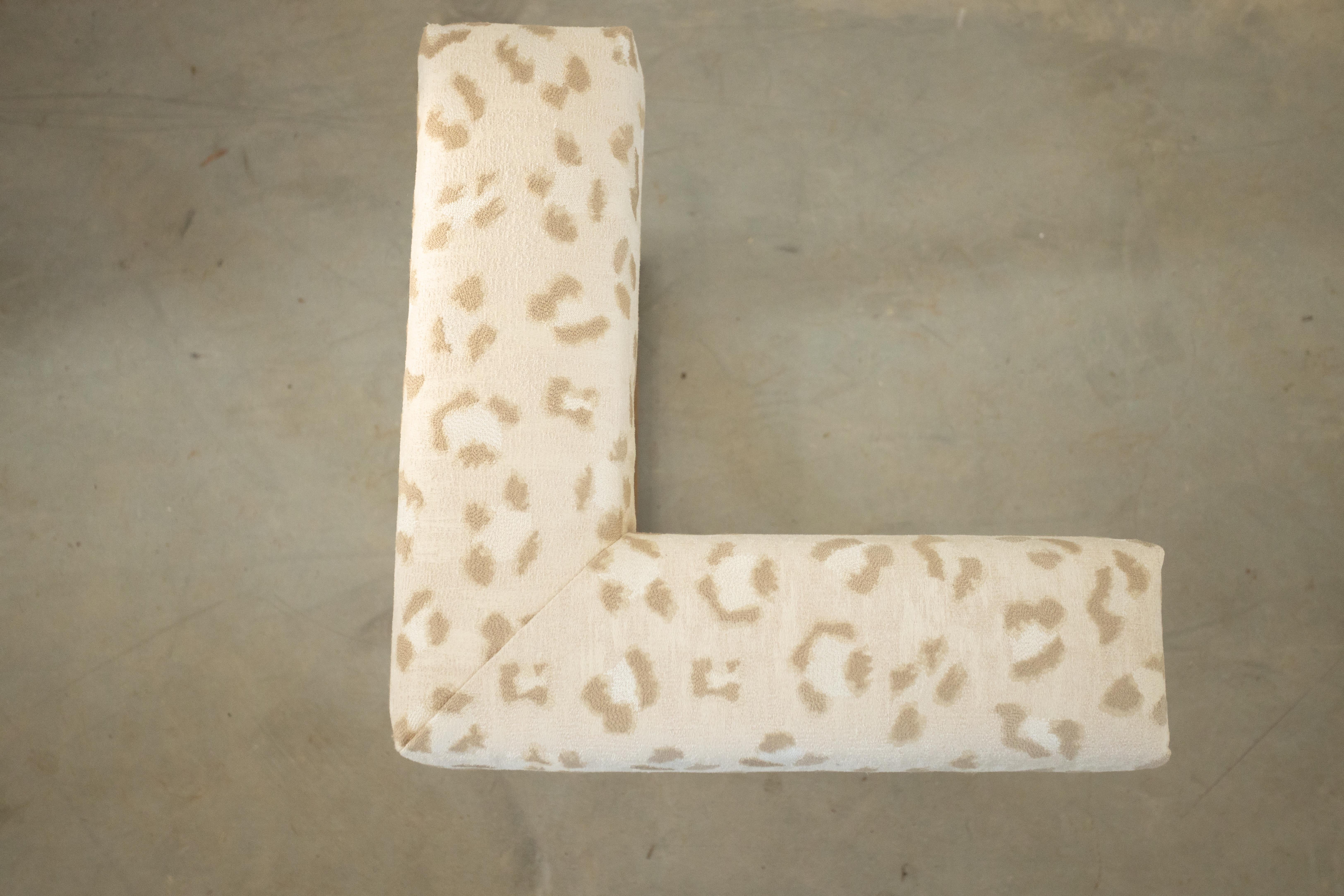 Custom Fire Surround / Fire Fender Upholstered in Scalamandré In New Condition In Atlanta, GA
