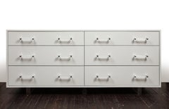 Floating Lacquered Dresser on Acrylic Legs