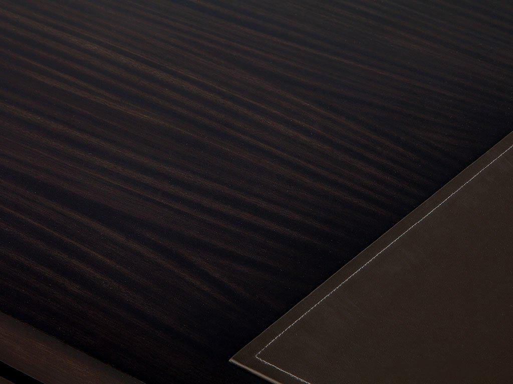 Art Deco Custom Floating Top Mid-Century Modern Executive Desk in Walnut by Carrocel