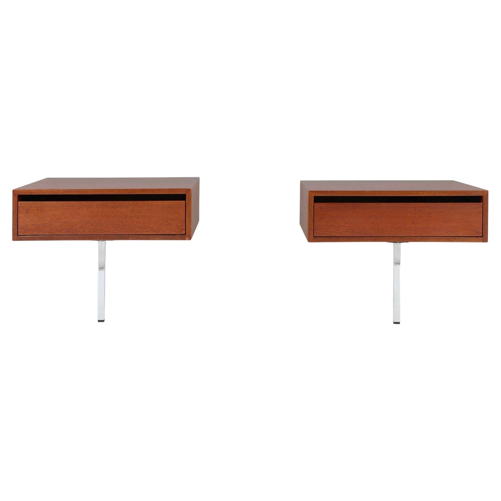 Custom Florence Knoll Teakwood Nightstands model 575, for Knoll