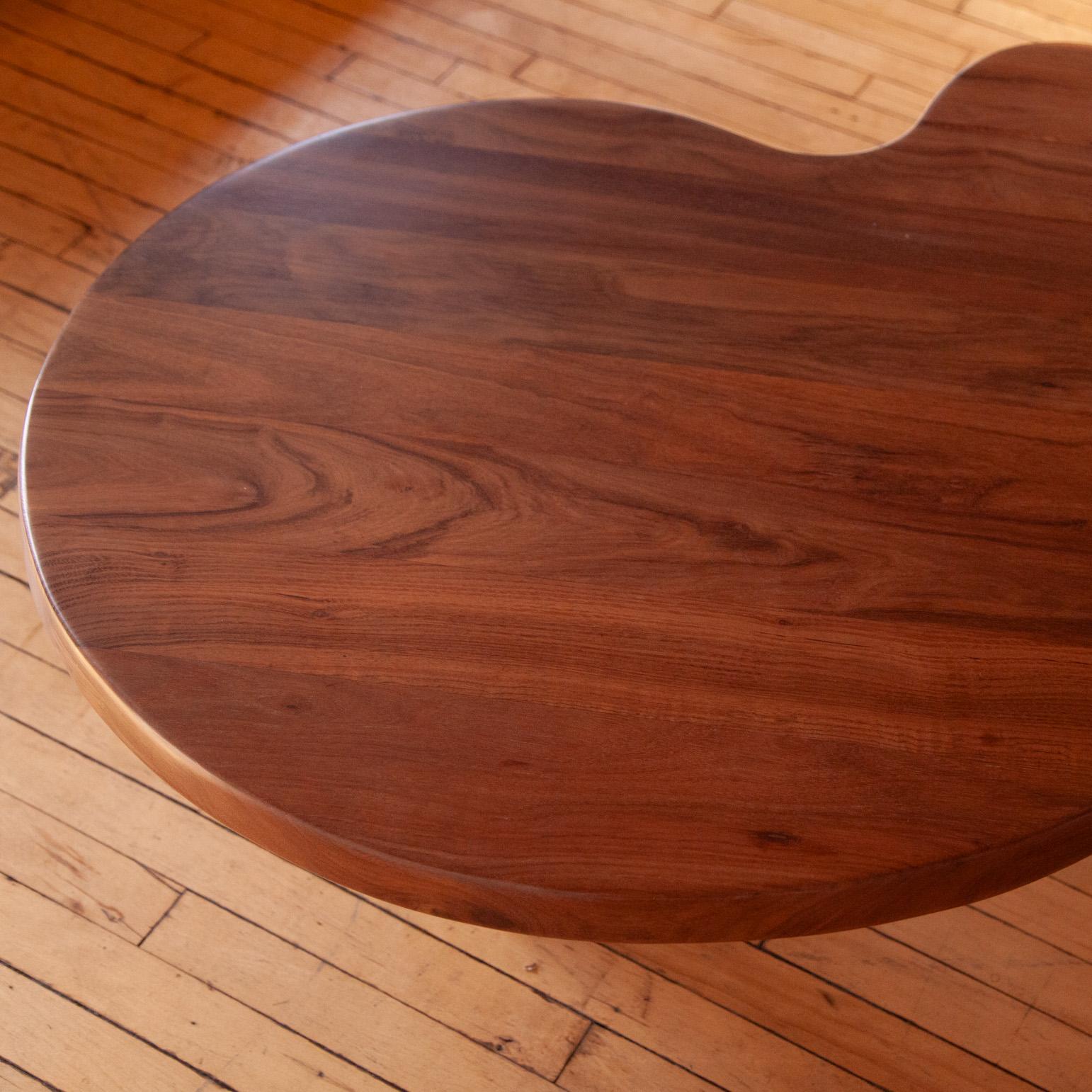 Hardwood Custom Forme Libre Coffee Table For Sale