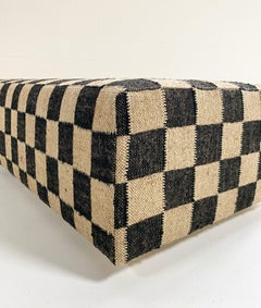 Custom Forsyth Checkerboard Ottoman, for Tara Cain Design, 74 W x 28 D x 19 H in