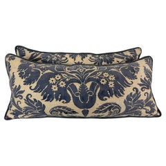 Custom Fortuny Lumbar Pillows by Melissa Levinson, Linen & Cotton, USA